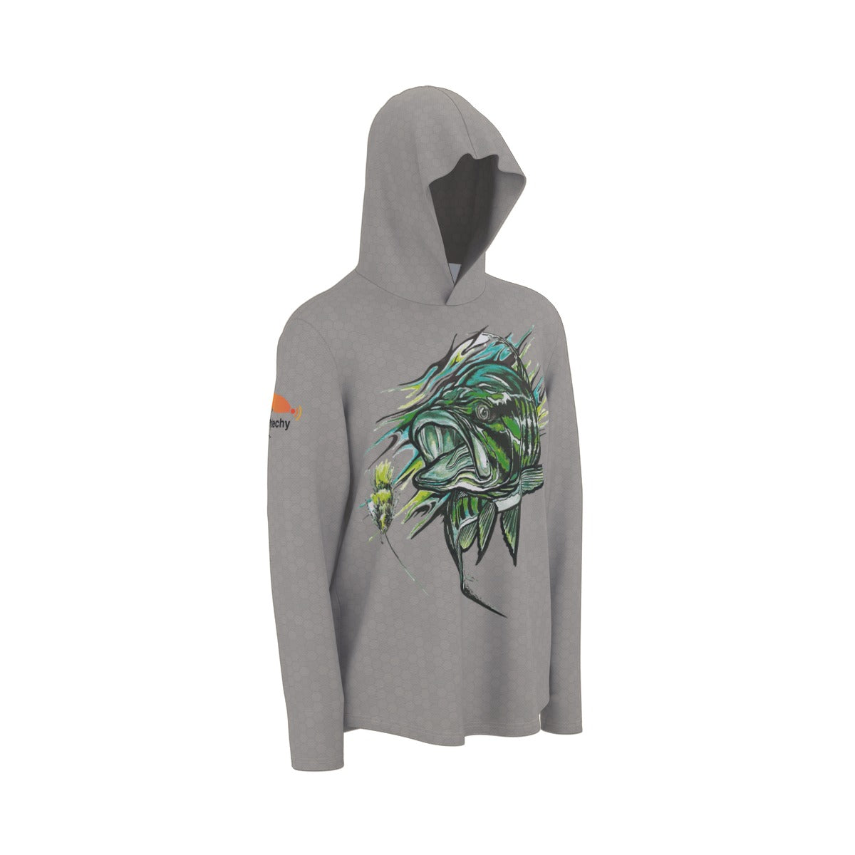 Trout Hooded Sun Shirt With Thumb Holes