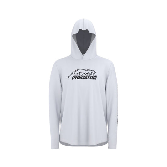 Predator White Lightweight Hooded Jersey