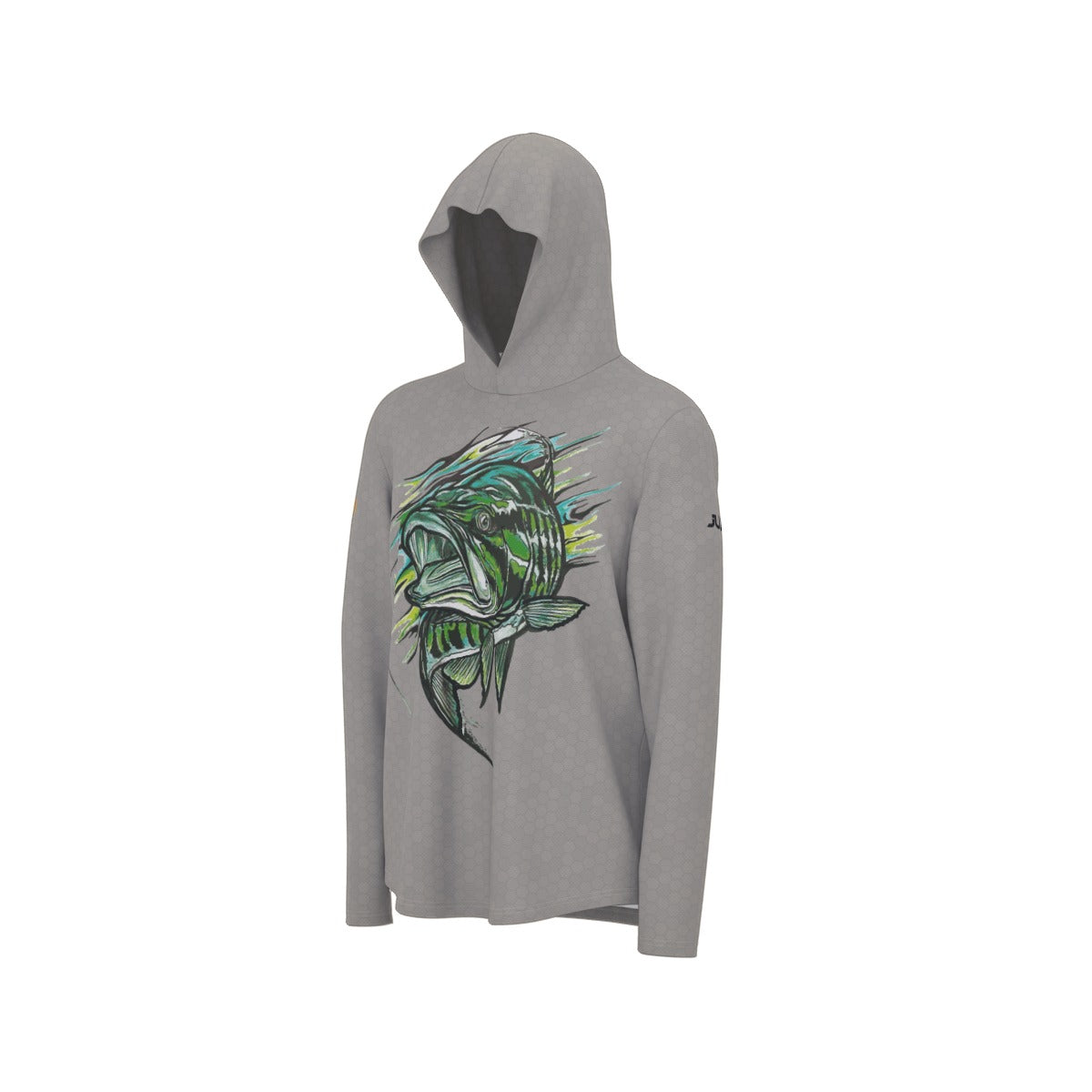 Trout Hooded Sun Shirt With Thumb Holes