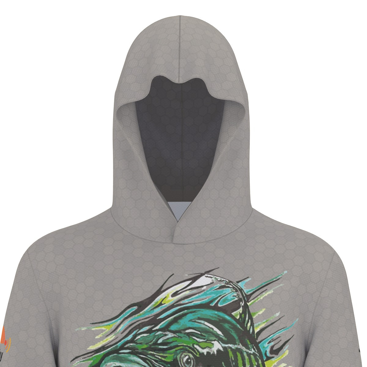 Trout Hooded Sun Shirt With Thumb Holes